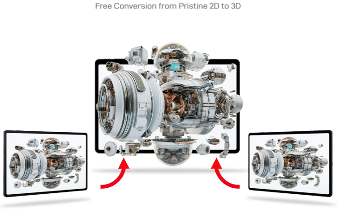 nubia Pad 3D II 3D Darstellung