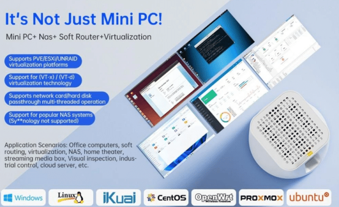 AOOSTAR-R1-Mini-PC-NAS-Router Softwarelösungen