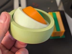 Anycubic Kobra 3 Combo erster farbiger Druck