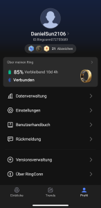 RingConn Gen 2
App Ansicht