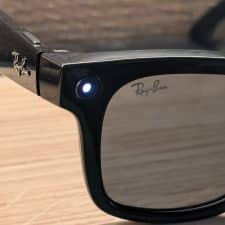 RAY-BAN META WAYFARER LED bei Aufnahmen