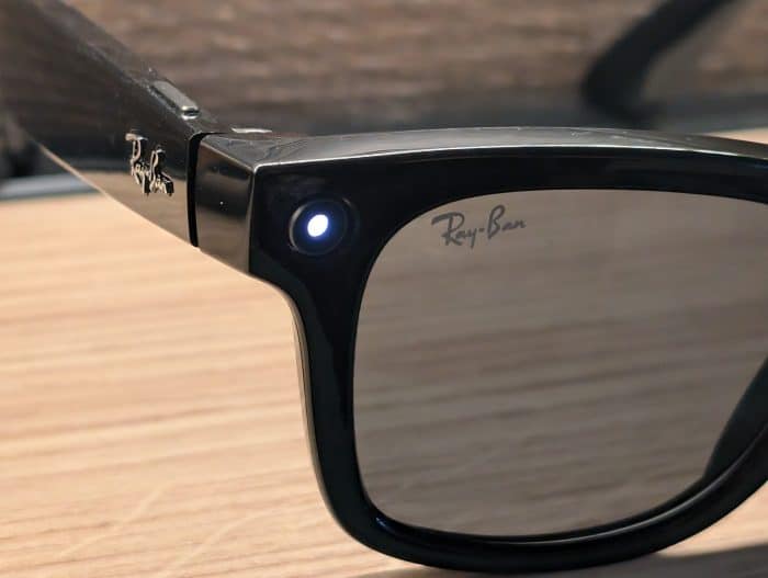 RAY-BAN META WAYFARER LED bei Aufnahmen