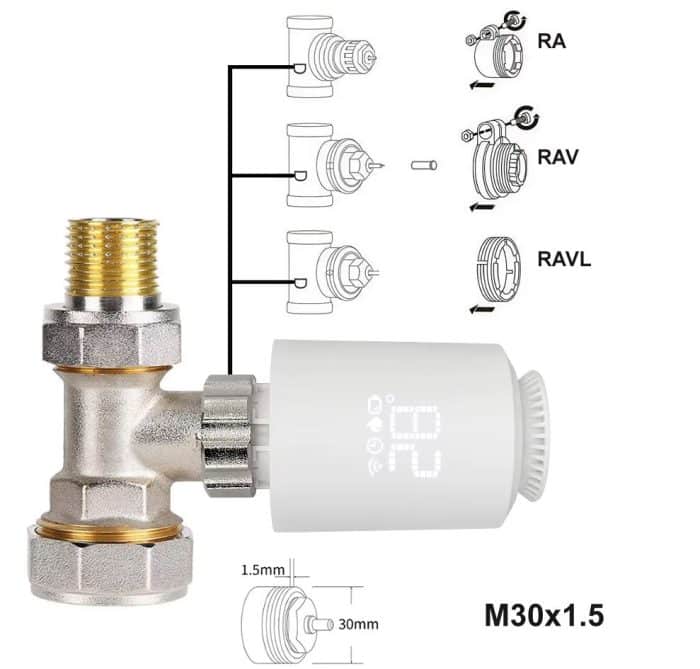 Tuya ZigBee 3.0 Heizkörperthermostat