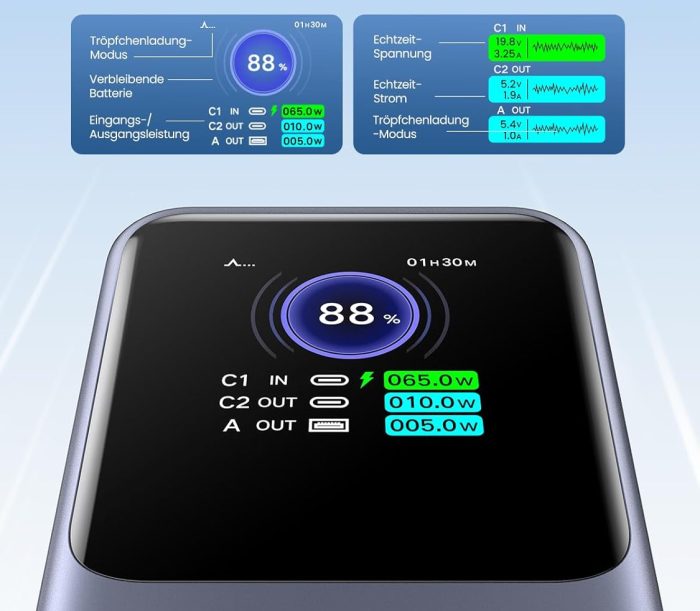 UGREEN Nexode Powerbank
Display