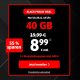 BLACKSIM Black Friday Deal: 40 GB für 8,99€ oder 120 GB für 19,99€ mtl. (5G, mit bis zu 120 GB Datenvolumen, monatlich kündbar ohne Aufpreis)