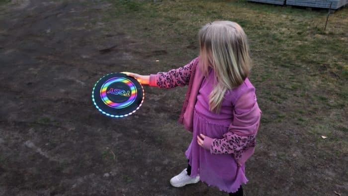 Frisbee mit RGB LEDs
Im Wurf